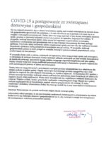 covid zwierzeta