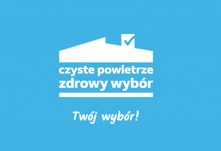 Na zdjęciu logotyp programu "Czyste Powietrze"