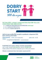 Plakat edytowalny 300 plus Dobry Start spotkanie PUE Plakat edytowalny 300 plus Dobry Start spotkanie PUE