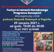 KGW Plakat Szczepimy plakt dotyczący szczepień dot. Covid