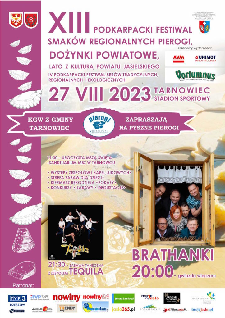 zaproszenie na dożynki powiatowe do Tarnowca w dniu 27 sierpnia 2023