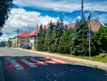 Przejście dla pieszych w Dębowcu
